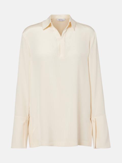 Max Mara Dover silk-blend cady shirt
