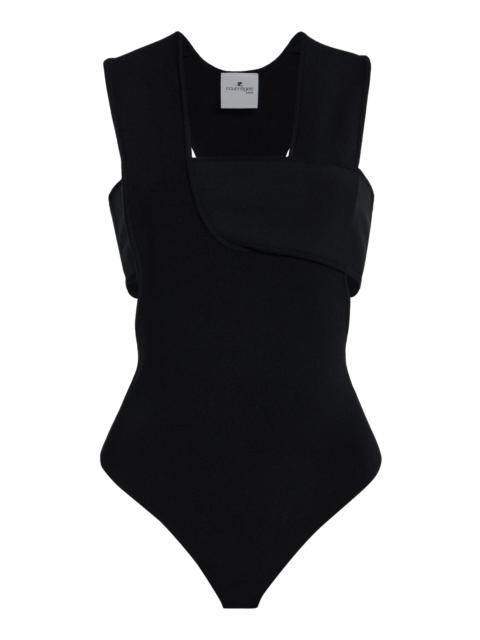 Infinity Crepe Knit Bodysuit black
