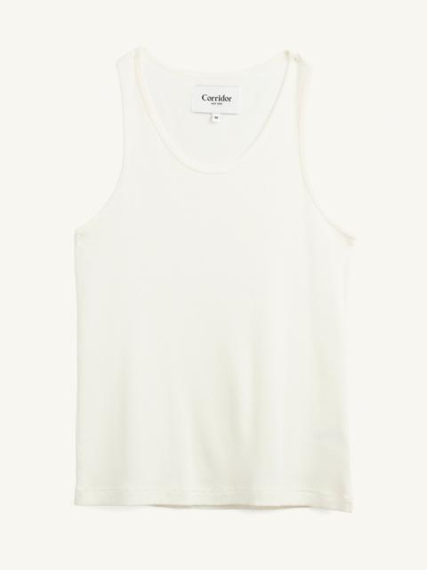 Corridor RIBBED TANK - WHITE