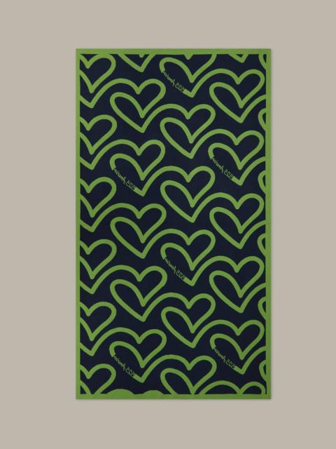 525 america Wisteria: Heart and Logo Cotton Throw