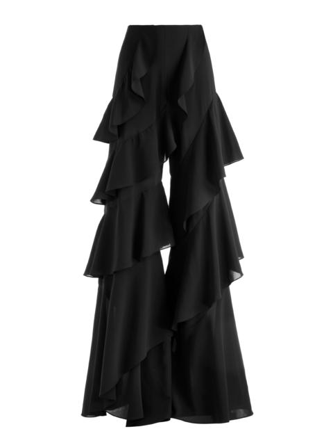 Alice + Olivia LOTUS WIDE LEG RUFFLE PANT