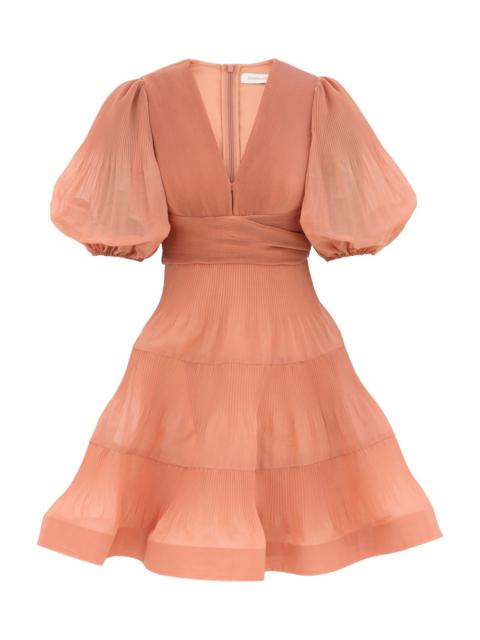Zimmermann PLEATED MINI DRESS