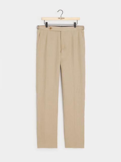 TODD SNYDER Italian Linen Side Tab Trouser
