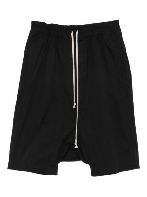 drawstring drop-crotch shorts
