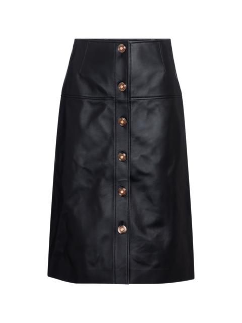 GABRIELA HEARST Anna leather midi skirt