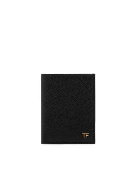 TOM FORD SMALL GRAIN LEATHER FOLDING CARDHOLDER