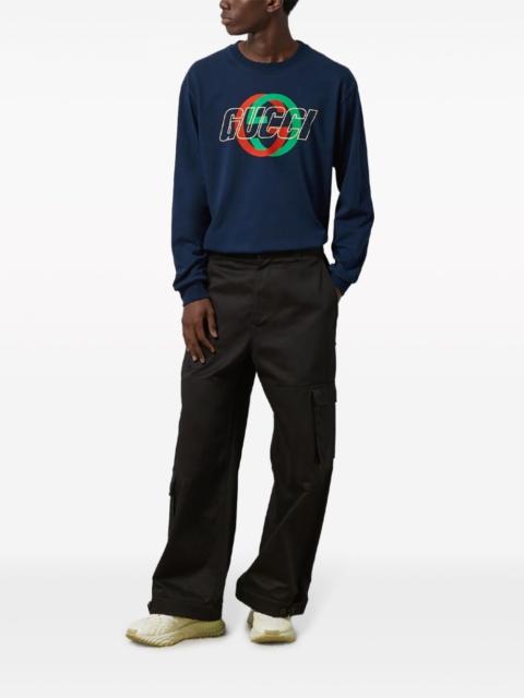 GUCCI logo-print cotton T-shirt