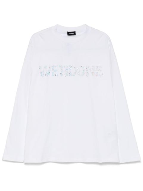 We11done sparkle-logo T-shirt