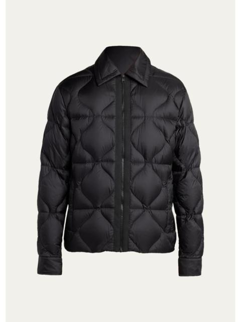 Moncler Men's Ashmere Short Down Shirt Jacket