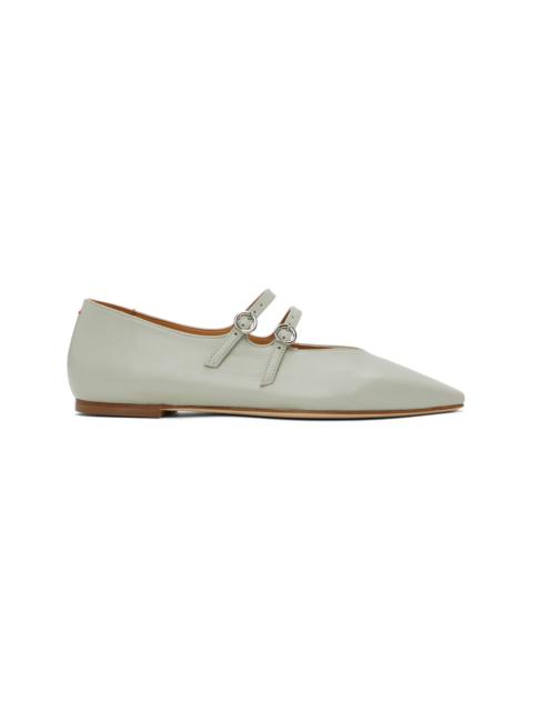 Aeyde Gray Franny Ballerina Flats