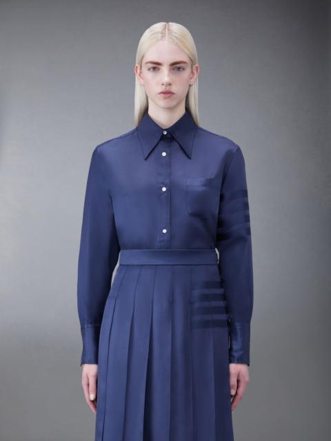 Thom Browne Silk Twill 4-Bar Oversized Shirt