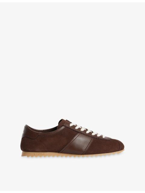 Sandro Leather And Suede Trainers