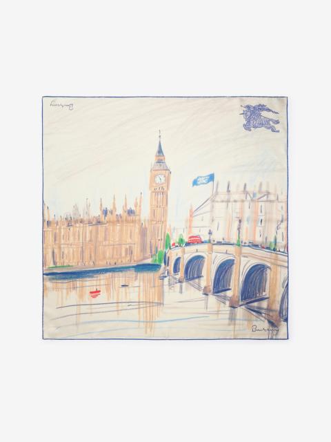 Burberry London Silk Scarf