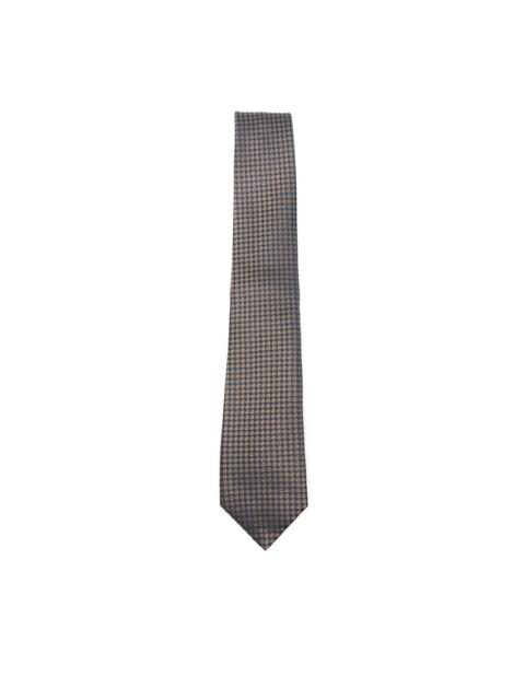 Canali geometric-patterned silk tie