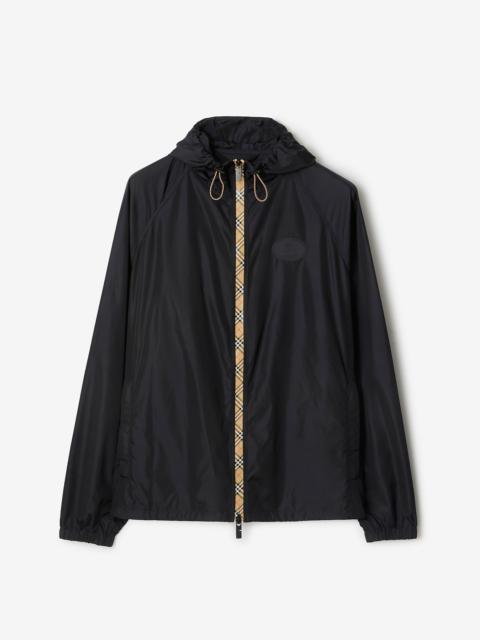 Burberry Checker-tape Nylon Hooded Jacket