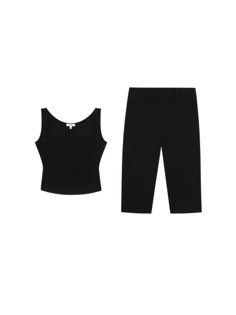 miaou LUNA TOP + HARLEY CAPRI - BLACK