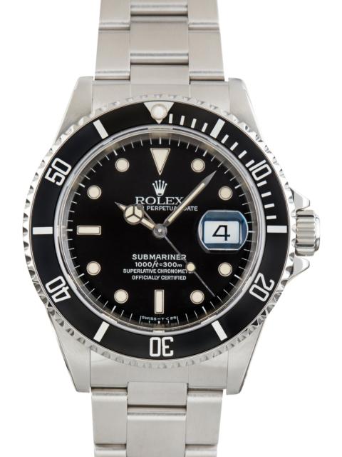 ROLEX Used Rolex Submariner Black Dial Ref 16610 Timing Bezel