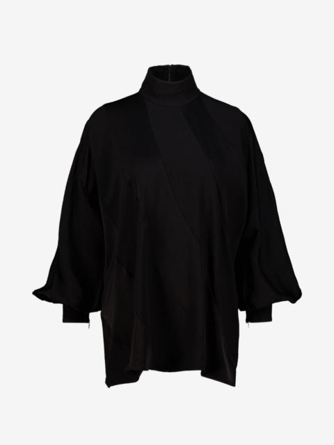 Zimmermann bias-cut high-neck blouse