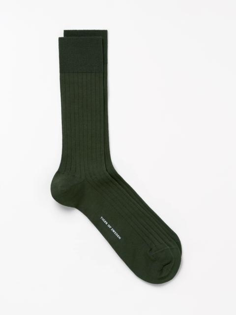 TIGER OF SWEDEN Amatore Ribbed Cotton Socks