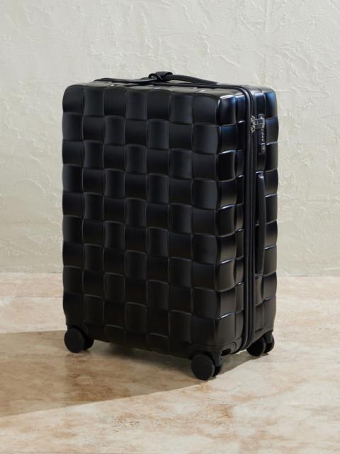 Bottega Veneta Odyssey Leather-Trimmed Intrecciato Polycarbonate Suitcase