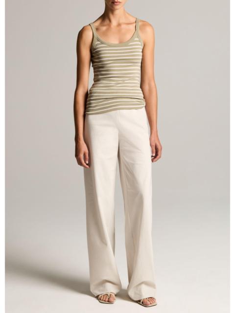 Vince Colette High-Rise Cotton Twill Bias Pant