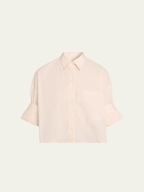 TWP Next Ex Cropped Shirt in Superfine Cotton