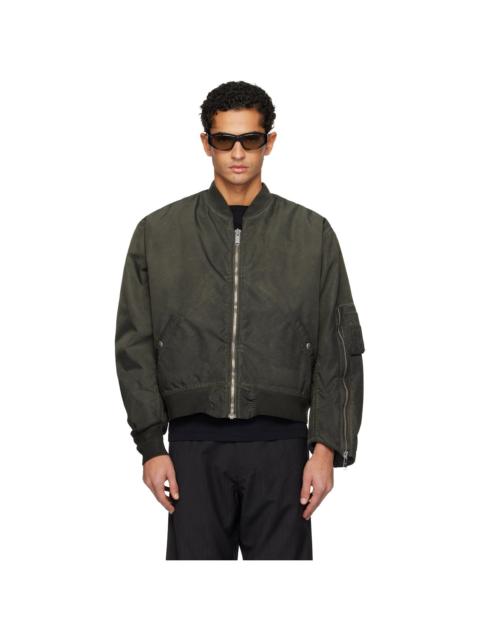 424 Black Military Bomber Jacket