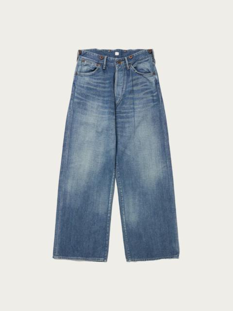 TAIGA TAKAHASHI Lot. 704 Denim Trousers C. 1920's - Damaged Indigo
