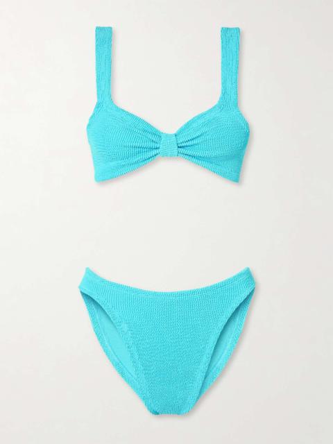 Bonnie seersucker bikini Turquoise