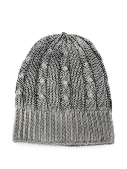 Avant Toi Hat Cashmere Hand Painted "Braided And Ribbed"