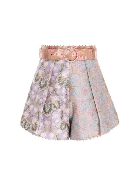 Zimmermann KALEIDOSCOPE BEADED HEM SHORTS