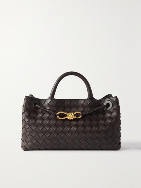 Bottega Veneta East/West Andiamo small intrecciato leather tote Dark brown