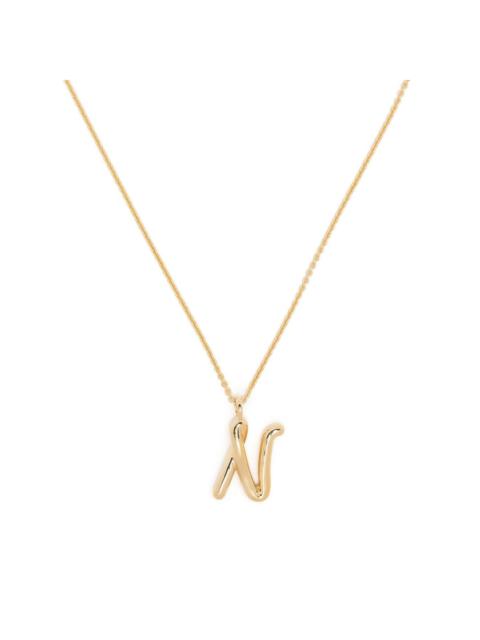 MISSOMA Curly Molten initial pendant necklace