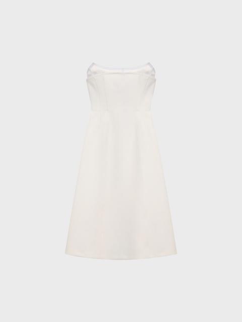 Blumarine MIDI DRESS IN CRÊPE WITH SHAPED NECKLINE