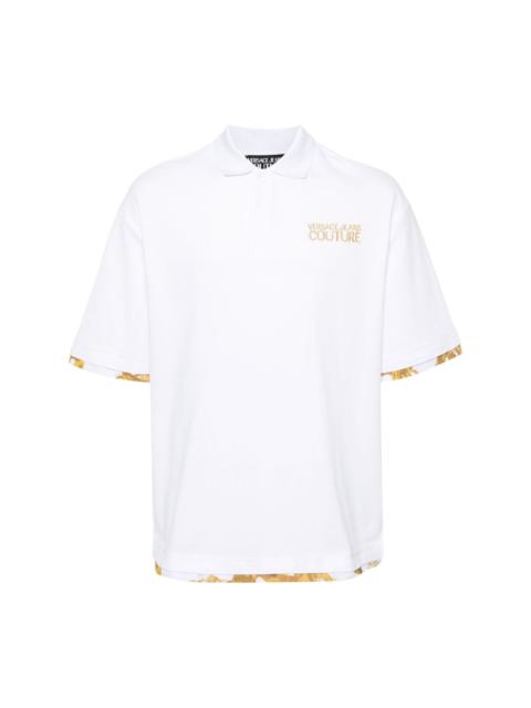 VERSACE JEANS COUTURE embroidered-logo polo shirt