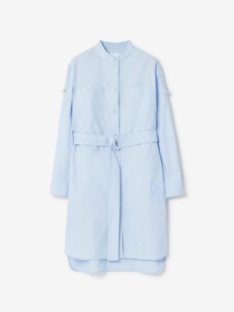 Cotton Belted Shirt Dress