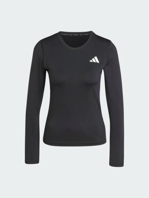 adidas Essentials Long Sleeve 3-Stripes Workout Top