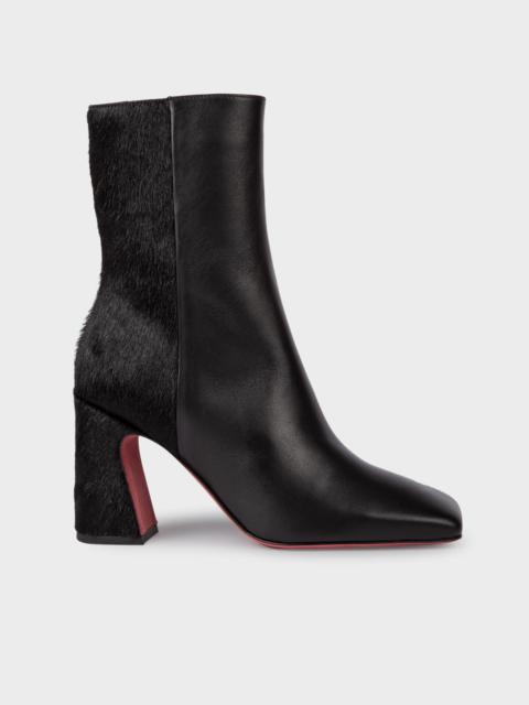 Paul Smith Leather And Calf-Hair 'Agnes' Ankle Boots