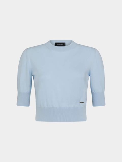DSQUARED2 CROPPED KNIT PULLOVER
