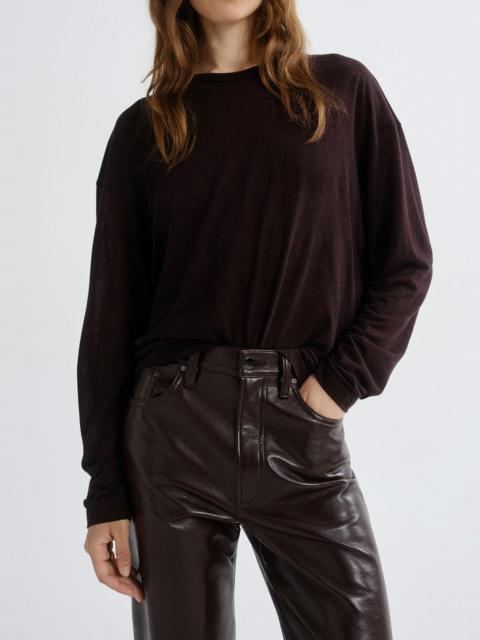 AGOLDE SASHA TEE (TENCEL JERSEY) IN RISTRETTO