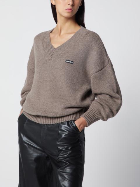 ROTATE Wool and cashmere V-neck sweater