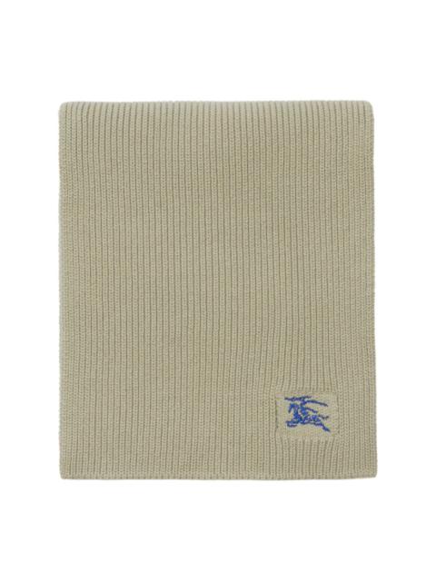 Burberry EKD-embroidered cashmere scarf