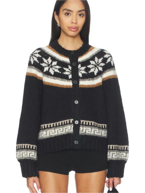 THE GREAT. The Snowflake Ice Rink Cardigan