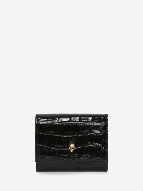 Alexander McQueen Women's Trifold Wallet in Black