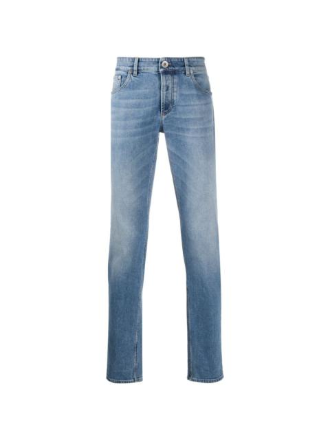 whiskered straight jeans