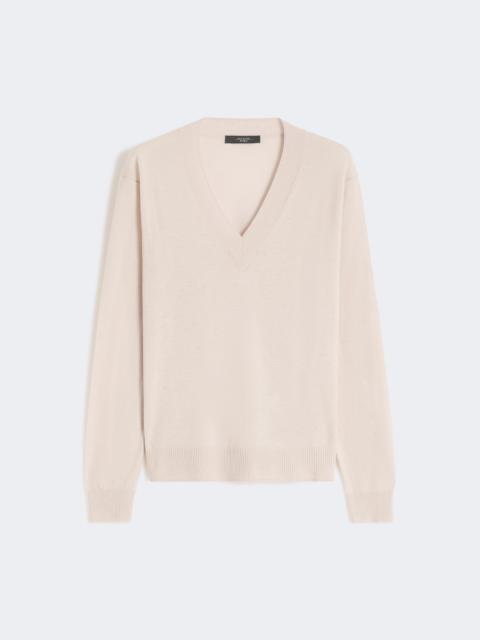 Wool and cashmere sweater - BEIGE