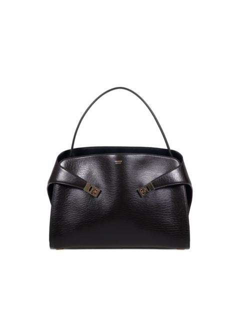 FERRAGAMO buckled leather shoulder bag