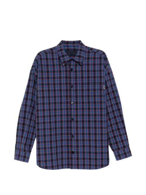 JUUN.J plaid seersucker shirt