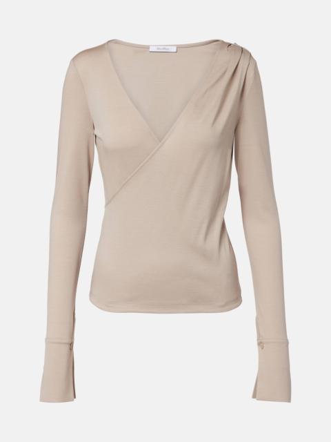 Adagio virgin wool wrap top