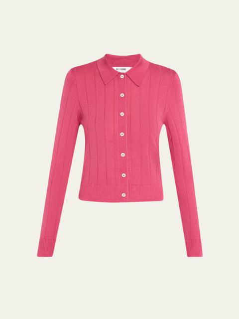 RE/DONE The Caroline Rib Cardigan